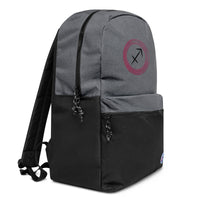 Sagittarius Birth Sign Zodiac Symbol Embroidered Champion Backpack