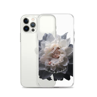 Baby in a Flower 'Life Can Be Beautiful' Clear Case for iPhone®