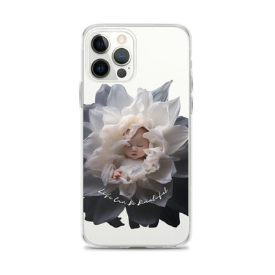 Baby in a Flower 'Life Can Be Beautiful' Clear Case for iPhone®