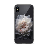 Baby in a Flower 'Life Can Be Beautiful' Clear Case for iPhone®