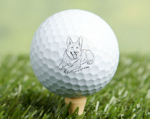 German Shepherd Dog Golf Ball