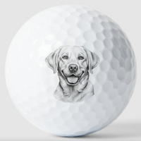Labrador Dog Golf Ball