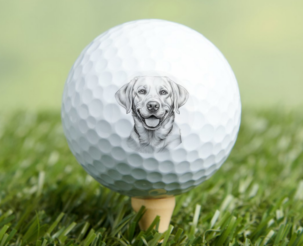 Labrador Dog Golf Ball