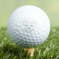 Pitbull Dog Golf Ball