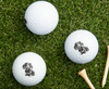 Dachshund in Black Dog Golf Ball