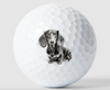 Dachshund in Black Dog Golf Ball