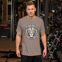 Lion Face Stay Fearless Unisex T-shirt, Can Customize
