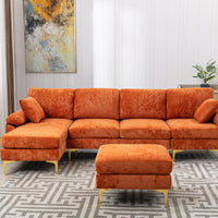 Coolmoor Orange Sectional  Sofa