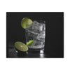 Vodka Tonic with Lime on Canvas Gallery Wraps