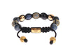 Blue CZ Coral Gold 925 Bracelet