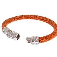 Orange Stingray 925 Bracelet