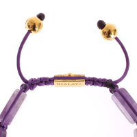 CZ Amethyst 18K Gold 925 Bracelet