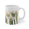 Calla Lillies All Around White Ceramic Mug 11oz