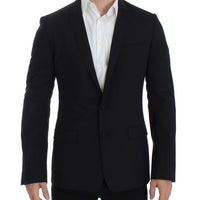 Black wool stretch MARTINI blazer