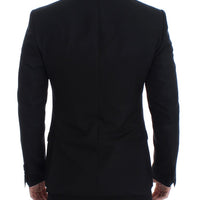 Black wool silk SICILIA blazer