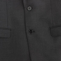 Gray wool slim fit blazer