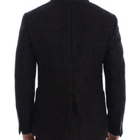 Bordeaux alpaga two button blazer