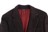 Bordeaux alpaga two button blazer