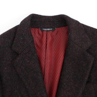 Bordeaux alpaga two button blazer