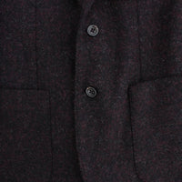 Bordeaux alpaga two button blazer