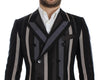 Multicolor striped wool slim blazer