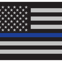 Thin Blue Line Flag Decal