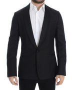 Black wool slim MARTINI blazer