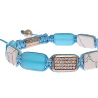 CZ Opal Howlite 925 Bracelet