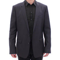 Gray slim fit MARTINI wool blazer