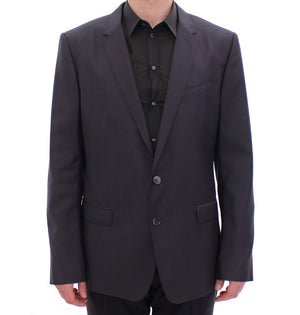 Gray slim fit MARTINI wool blazer