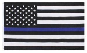 Thin Blue Line U.S. Flag