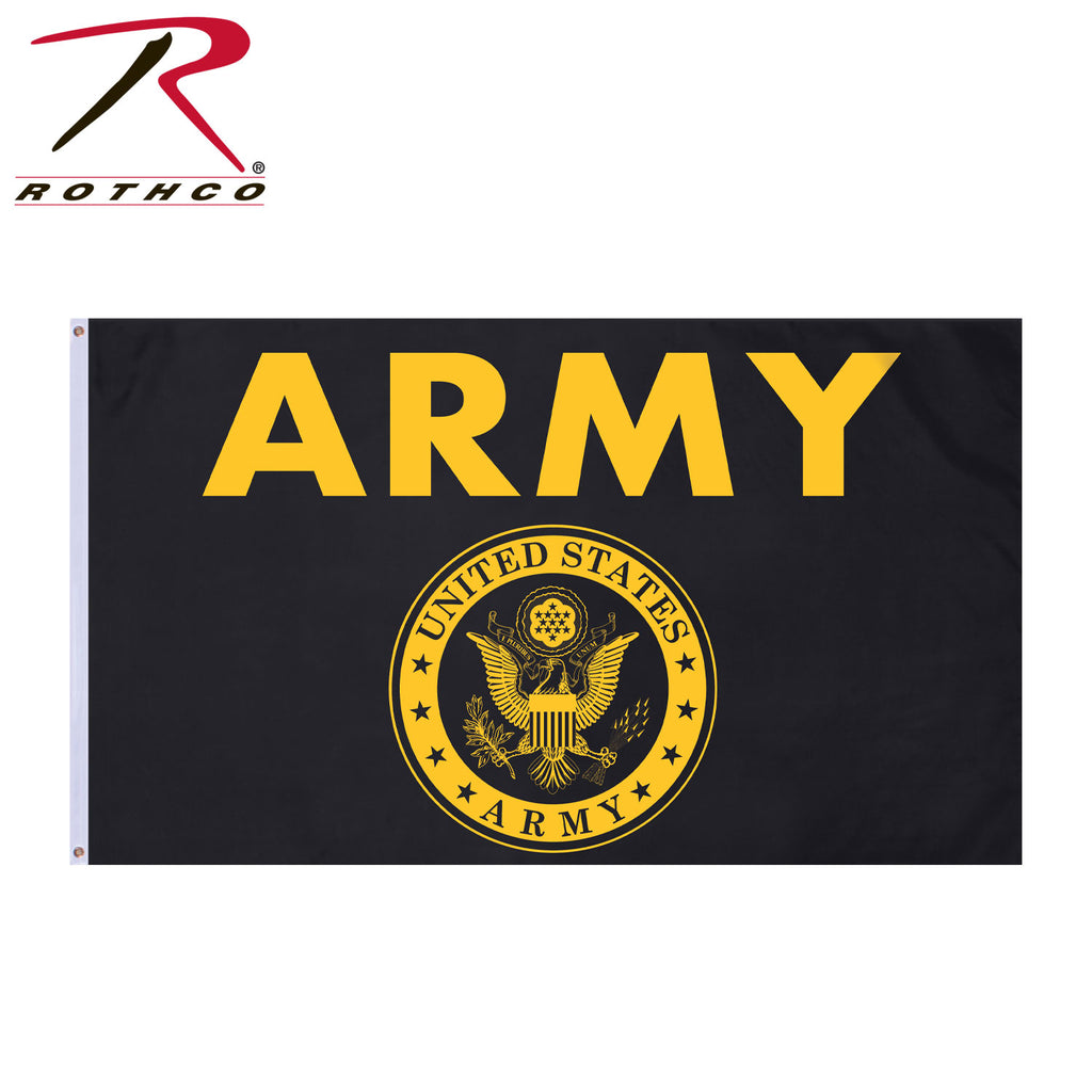 Black & Gold Army Flag