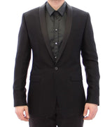 Black GOLD slim smoking blazer