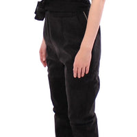 Black Leather Jumpsuit