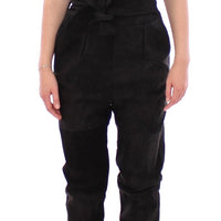 Black Leather Jumpsuit