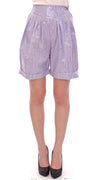 Purple Above-Knee Wrap Shorts