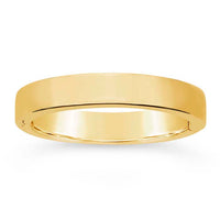 14K Yellow Gold 4mm EasyFit Hinged Wedding Band