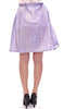 Purple Adjustable Waist Strap A-Line One Size Skirt