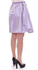 Purple Adjustable Waist Strap A-Line One Size Skirt