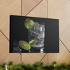 Vodka Tonic with Lime on Canvas Gallery Wraps