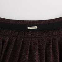 Purple Short Flannel Skirt