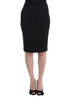 Black Straight Pencil Skirt