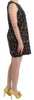 Green camouflage mini shift dress