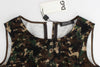Green camouflage mini shift dress