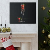 Champagne and Strawberries on Canvas Gallery Wraps