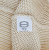 Beige Cotton Blend Knitted Sleeveless Sweater