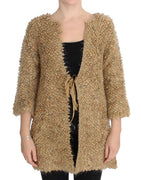 Beige Wool Blend Cape Sweater