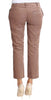 Brown Cropped Corduroys Pants