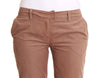 Brown Cropped Corduroys Pants