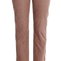 Brown Cropped Corduroys Pants